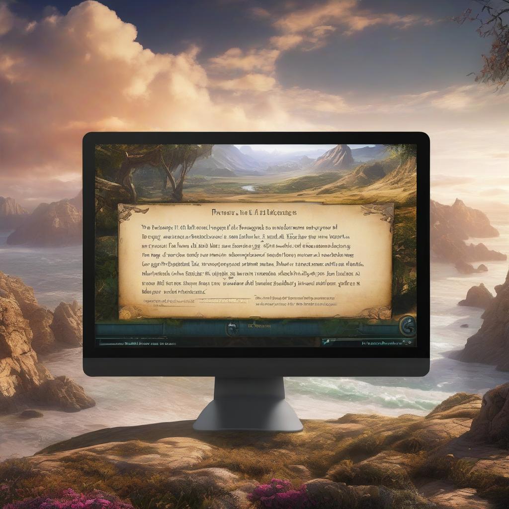 close-up shot computer screen showing complex and detailed text prompt being typed into AI genera...