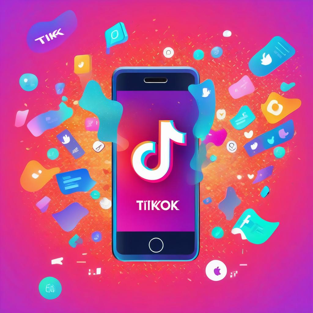 TikTokの人気動画が表示されたスマホ画面。たくさんの「いいね」やコメントがついている様子。