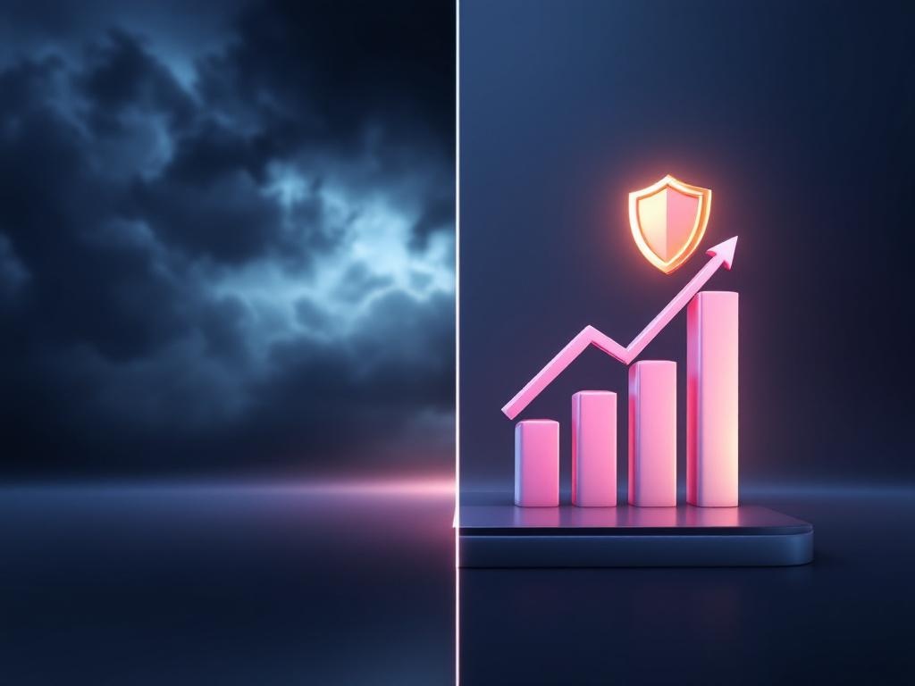 split screen comparison . Left side: dark and gloomy losing followers. Right side: bright and sta...