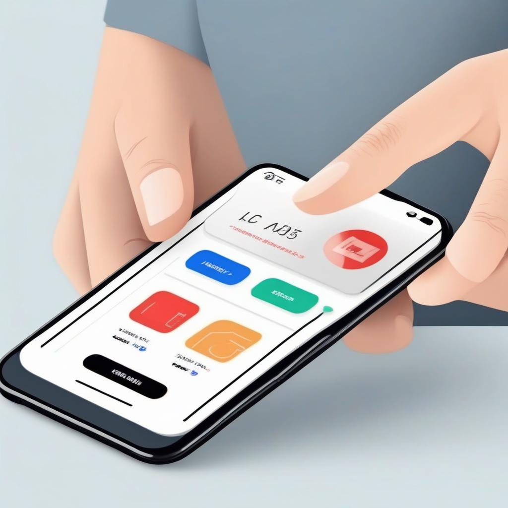 close-up shot finger tapping on smartphone screen, completing online purchase. interface is simpl...