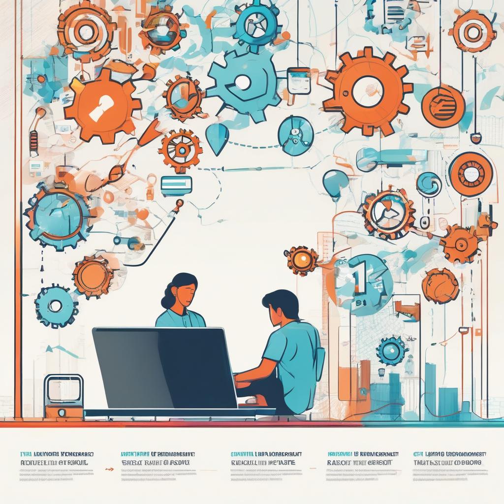 person looking tired and frustrated while endlessly scrolling on their smartphone, contrasted wit...