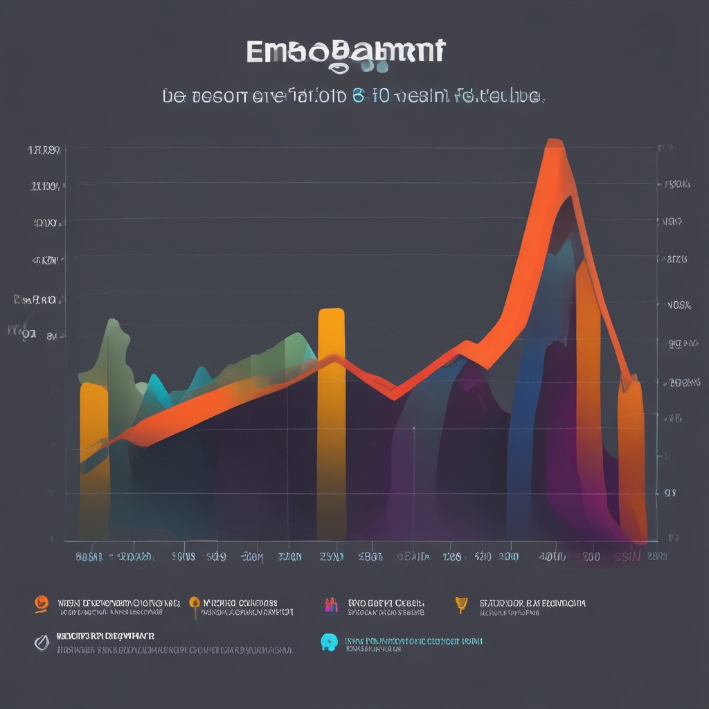 graph showing engagement rate SNS account before and after purchasing high-quality followers. gra...