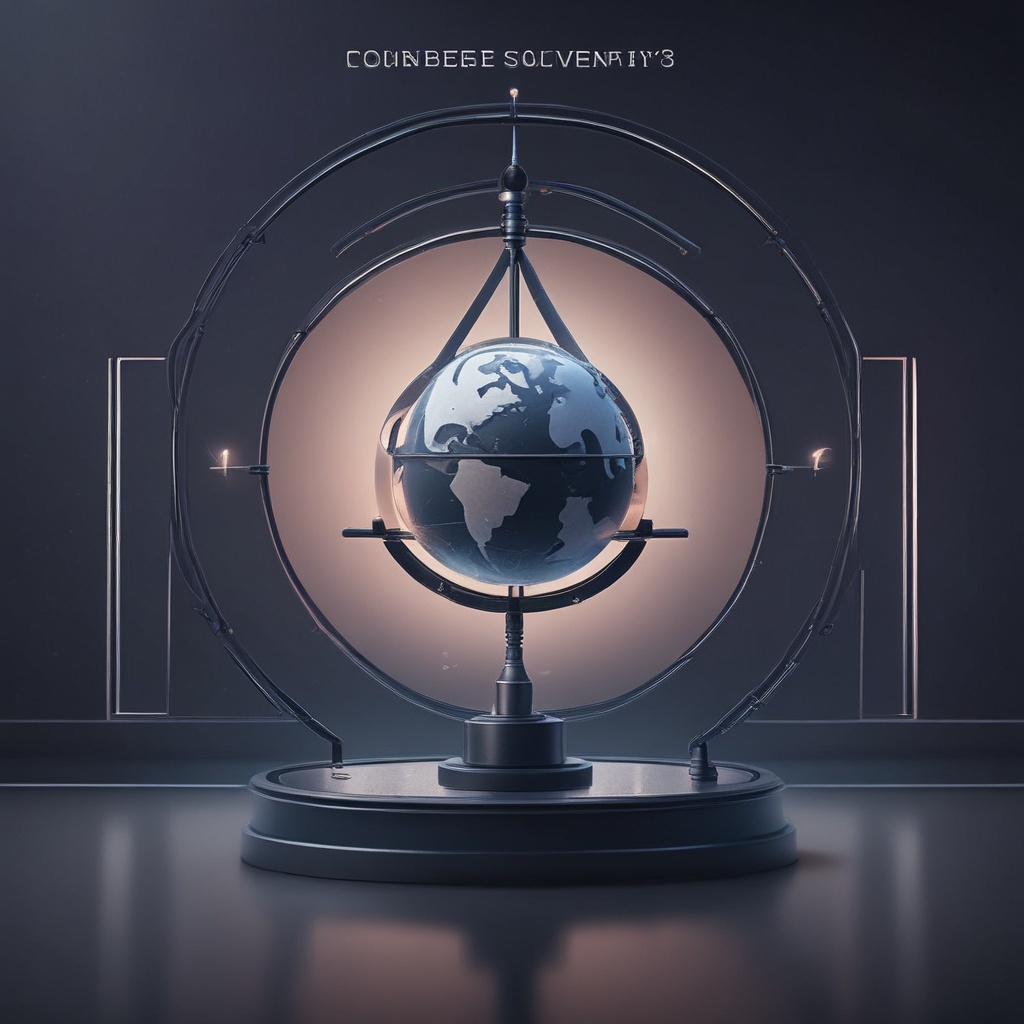 premium cinematic wide shot. Background is sophisticated gradient from Deep Navy to Charcoal with...