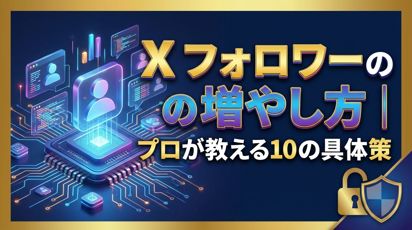 Xフォロワーの増やし方｜プロが教える10の具体策【2025年最新版】