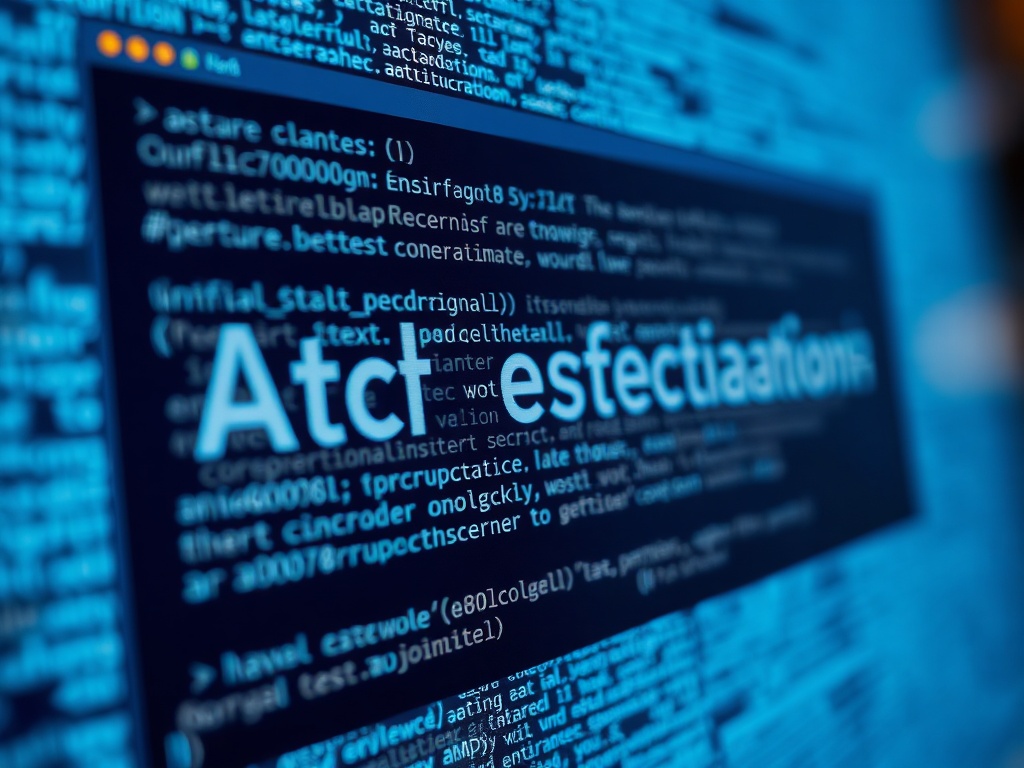 close-up shot computer screen showing complex and detailed text prompt being typed into AI genera...