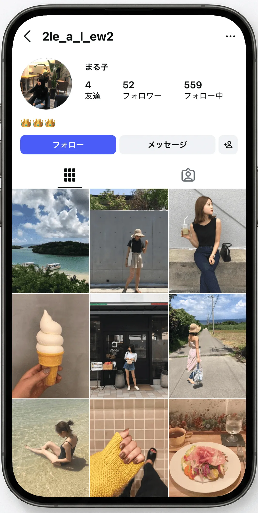 Instagram 女性いいね サムネイル 4