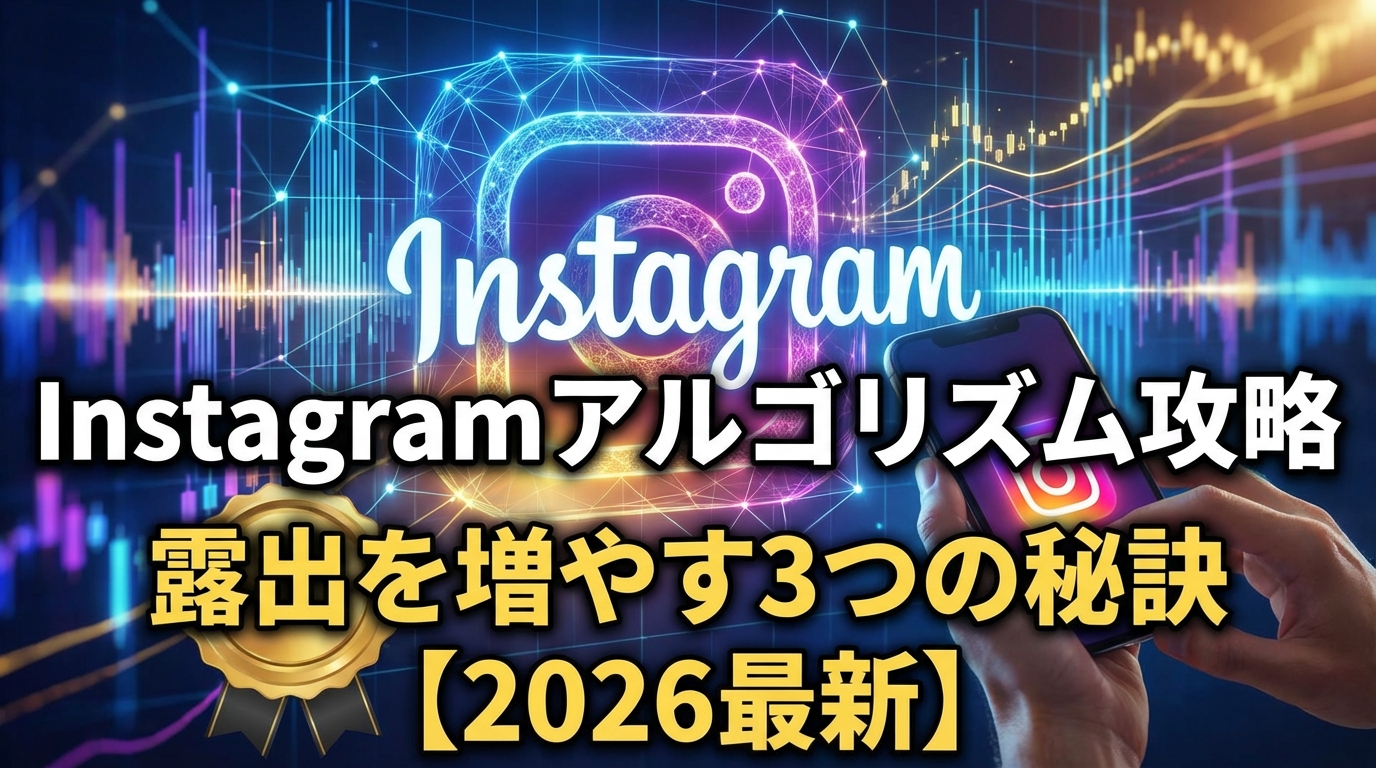 【再現性重視】Instagramアルゴリズム攻略｜露出を激増させる「3つのシグナル」と本質