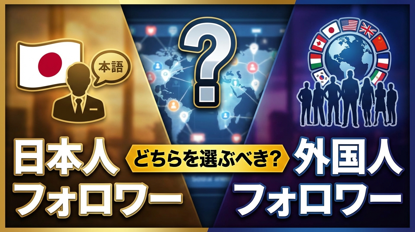 日本人フォロワーvs外国人フォロワー｜購入するならどっち？コスパとリスクを徹底比較【運用5年の結論】