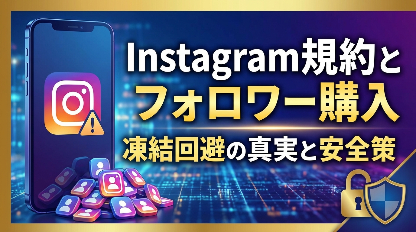 【規約の真実】Instagramフォロワー購入は違反？2026年版リスク回避と運用の境界線